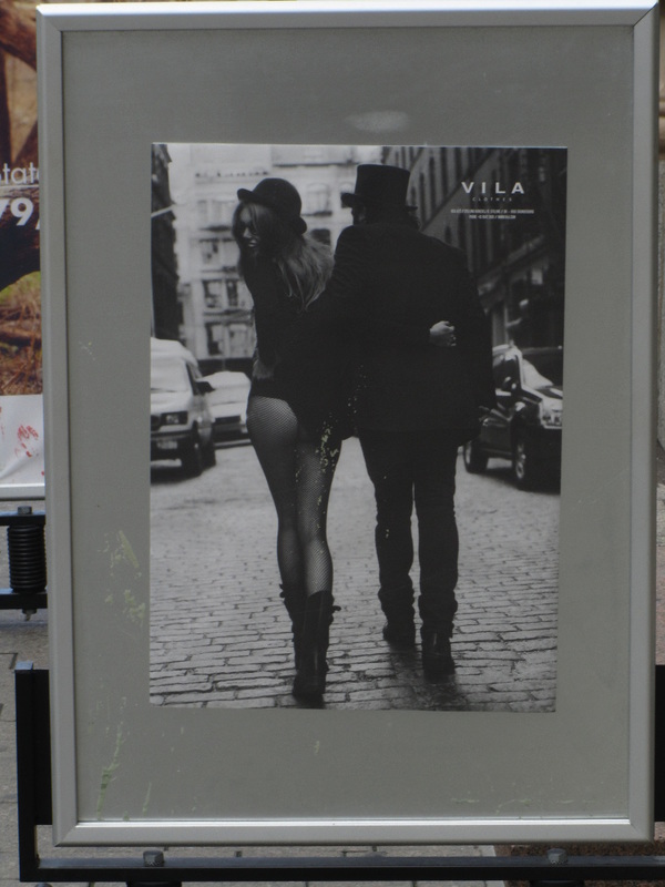 bare ass advertisement city street photography