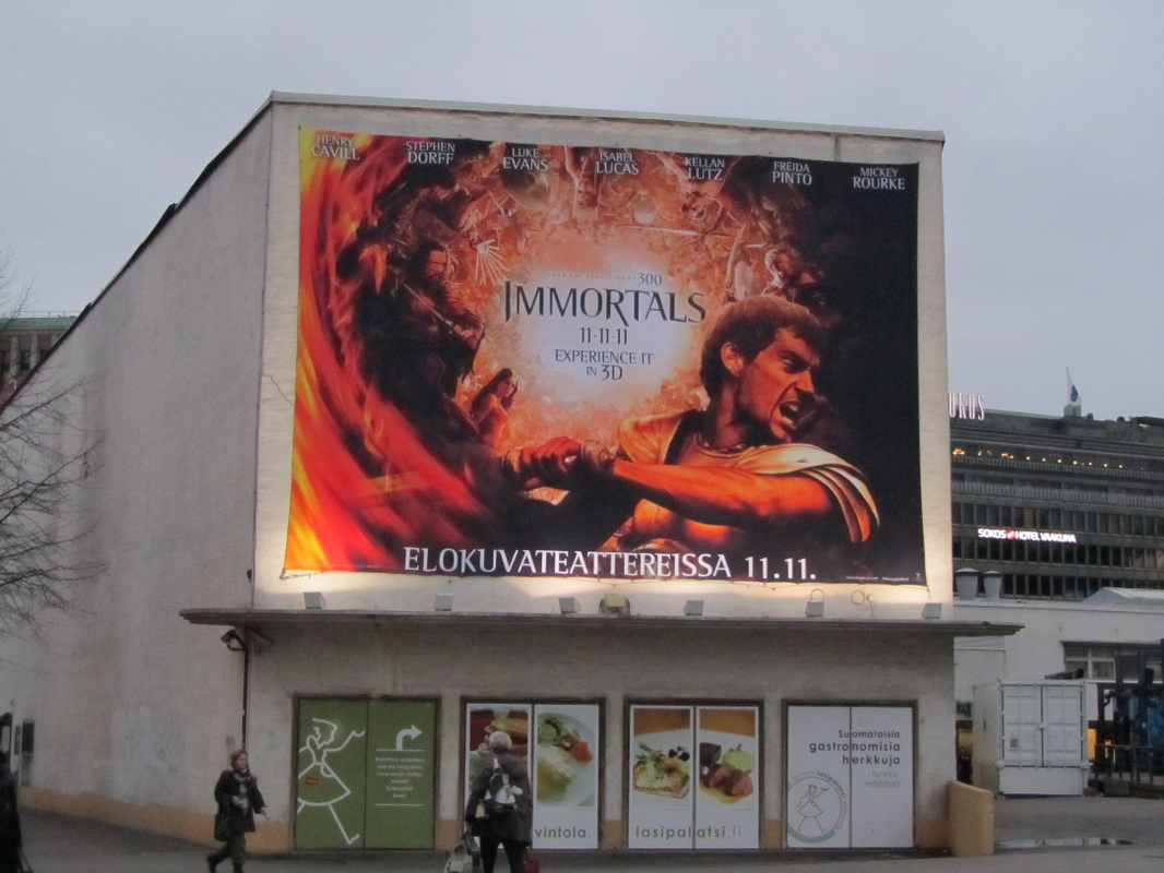 immortals movie poster city street photography